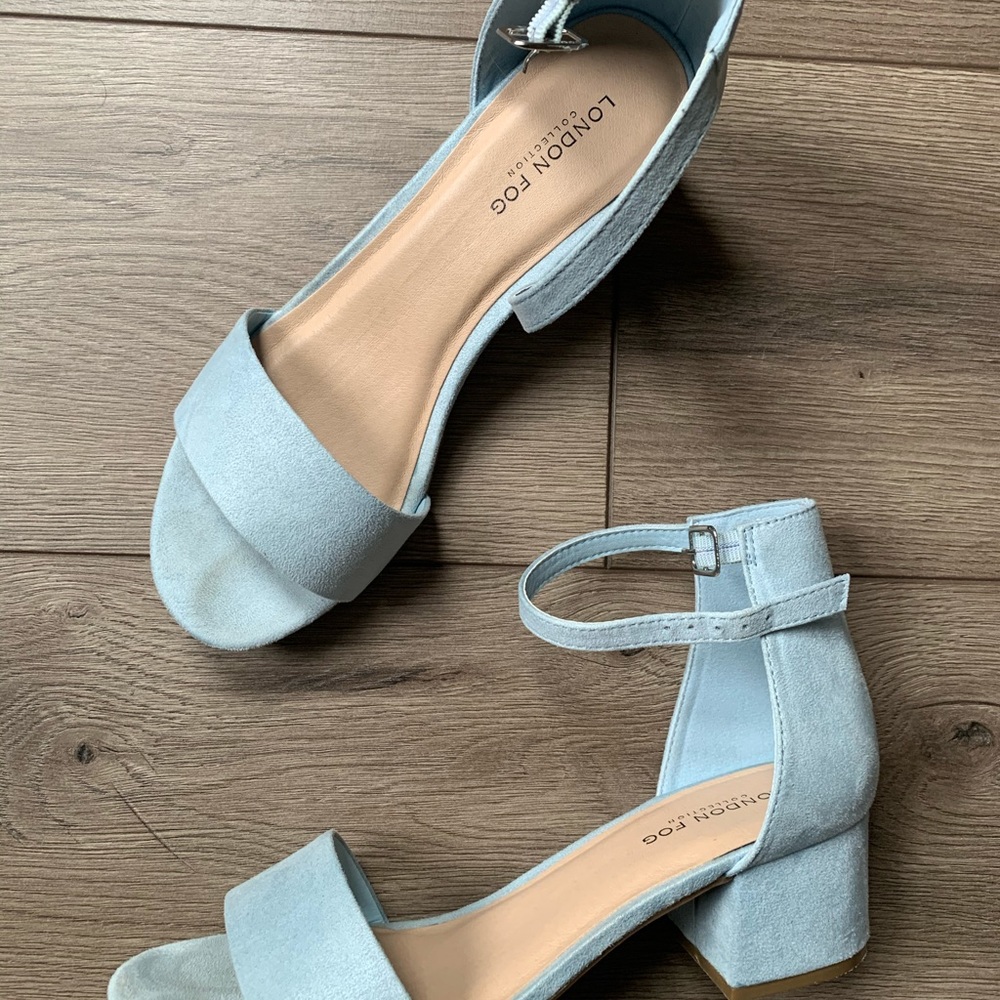 Baby blue heels
